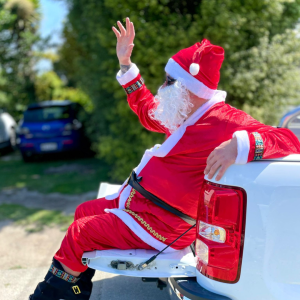 Santa's Arrival (on a Cassidy-Davies ute!)